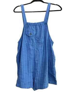 VERY J POSH HAWAII Summer Royal Blue Overalls